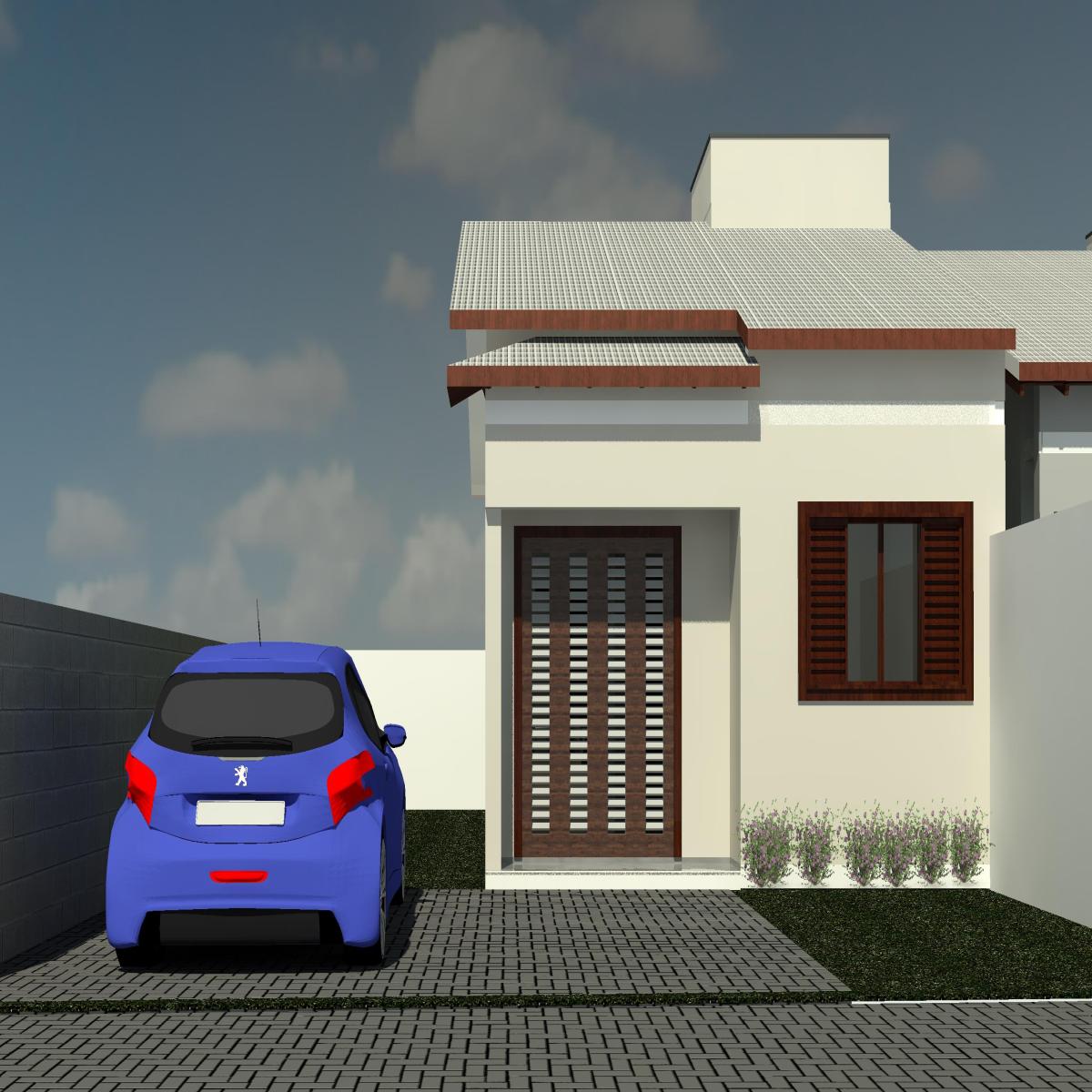Casa 1 em construção - Bairro Caverazinho